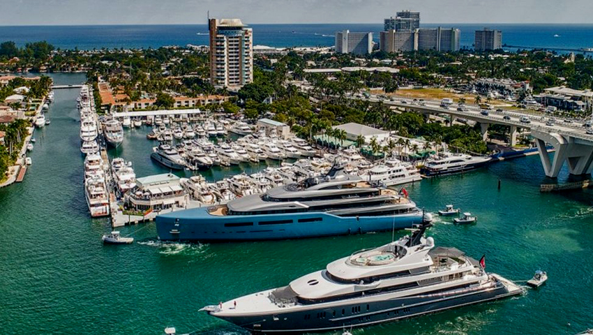 7 Impressionantes iates de luxo no FLIBS